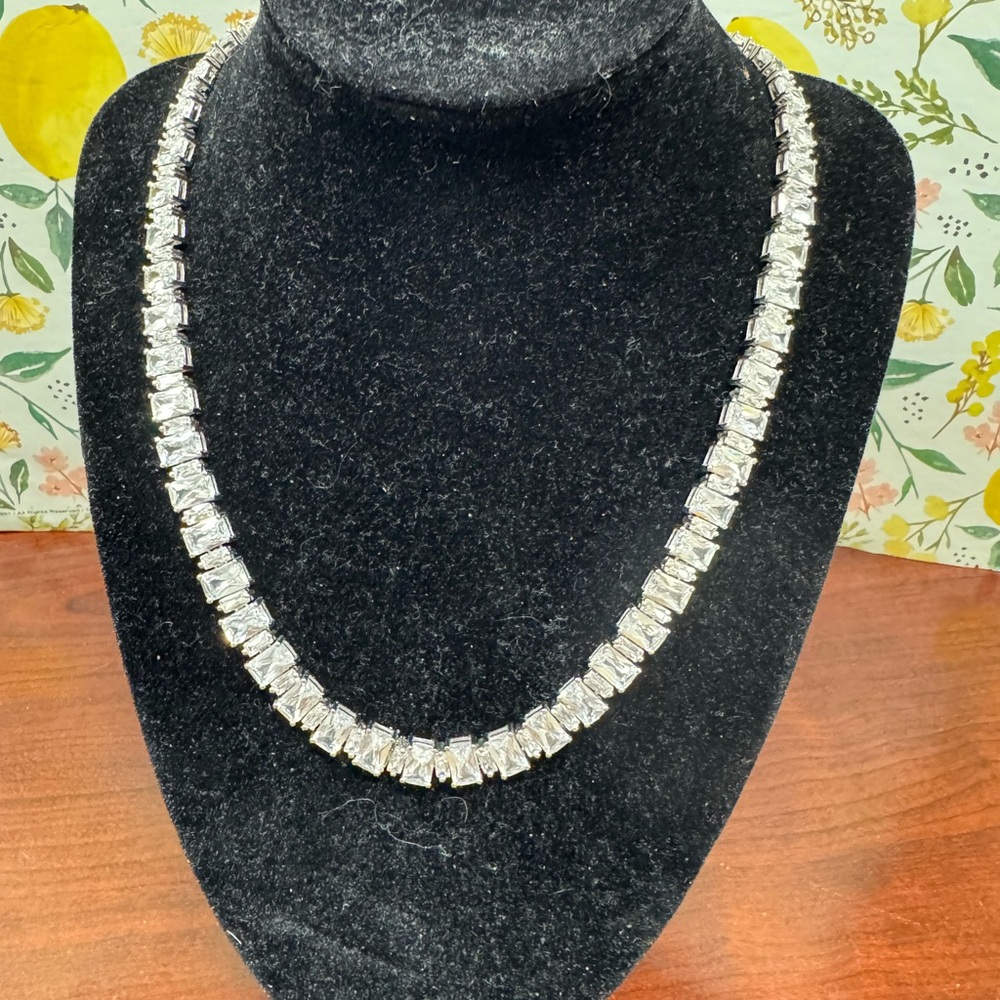 Cz Elegant Tennis Necklace